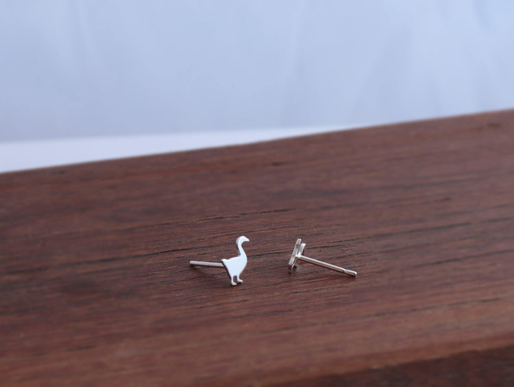 Untitled Goose Game Inspired Silver Stud Earring Set - Sweet November Jewelry