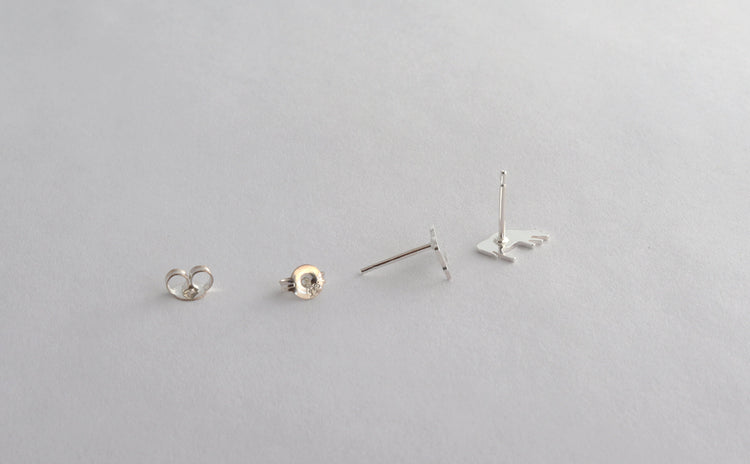 Grazing Cow Stud Earrings - Sweet November Jewelry