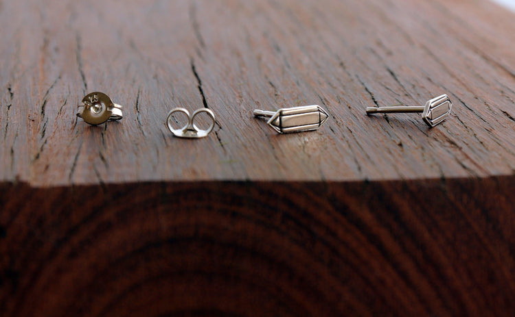 Graphic Crystal Studs - Sweet November Jewelry