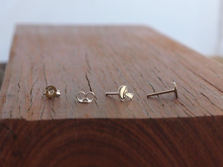 Graphic Mushroom Studs - Sweet November Jewelry