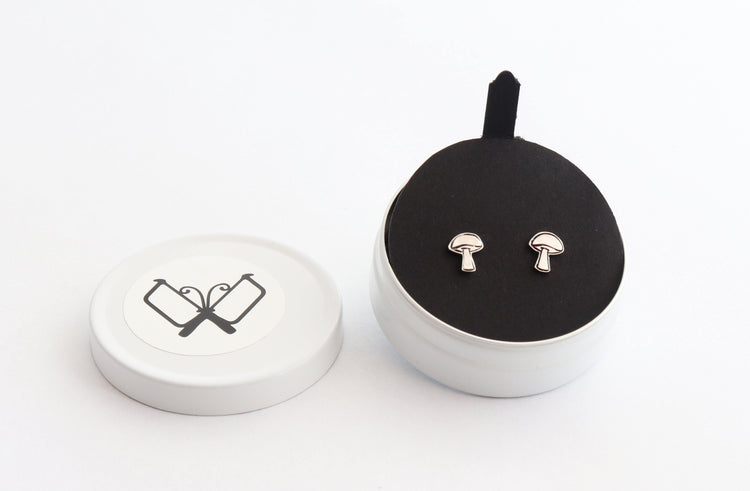 Graphic Mushroom Studs - Sweet November Jewelry