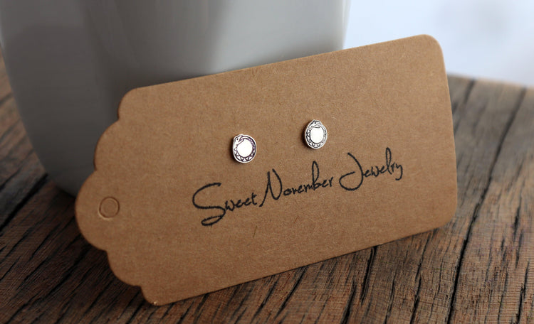 Graphic Ouroboros Snake Studs - Sweet November Jewelry