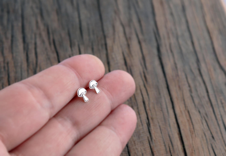 Graphic Mushroom Studs - Sweet November Jewelry