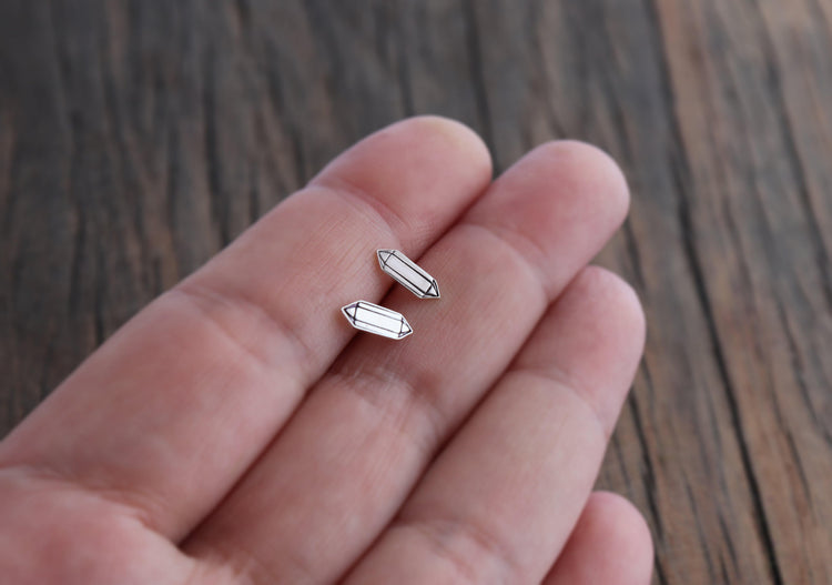Graphic Crystal Studs - Sweet November Jewelry