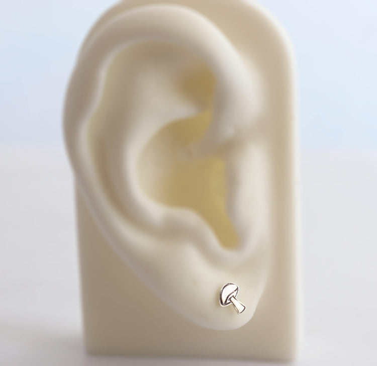 Graphic Mushroom Studs - Sweet November Jewelry
