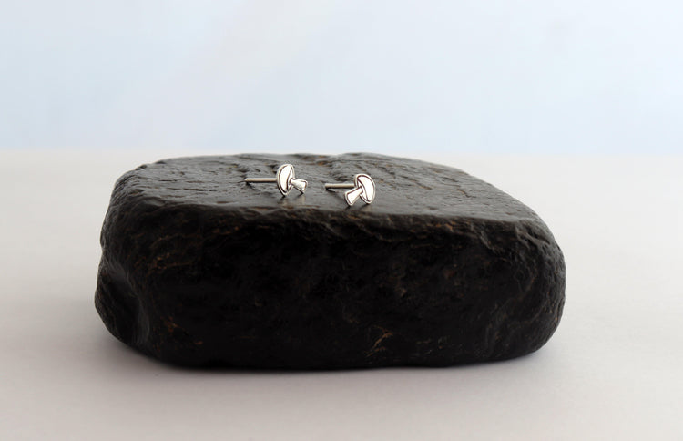 Graphic Mushroom Studs - Sweet November Jewelry