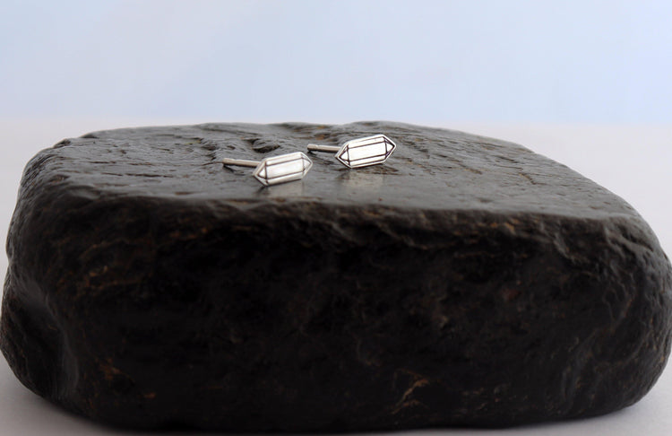 Graphic Crystal Studs - Sweet November Jewelry