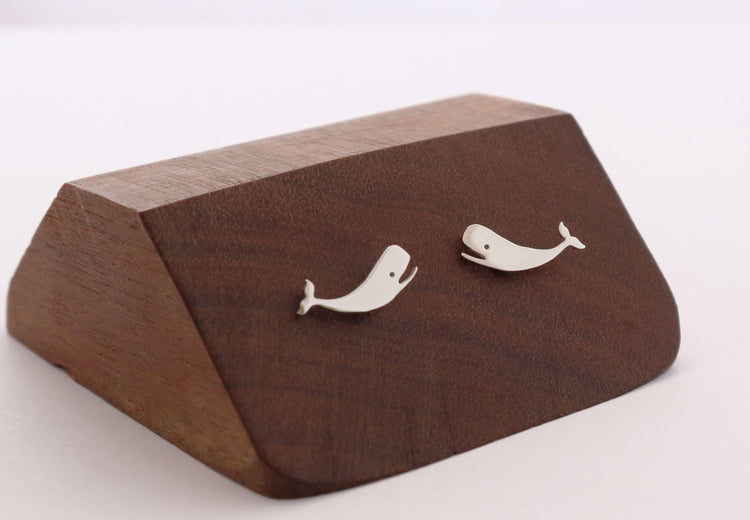 Happy Little Whale Studs - Sweet November Jewelry