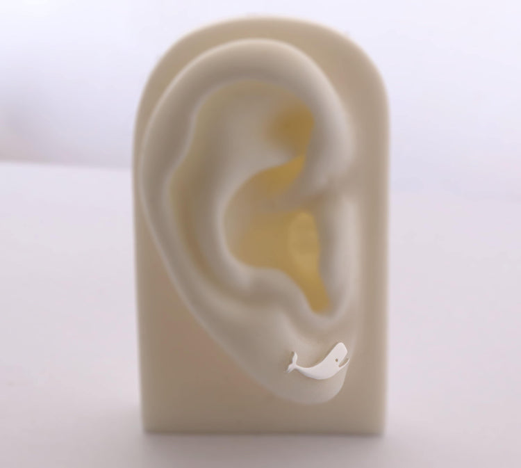 Happy Little Whale Studs - Sweet November Jewelry