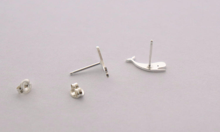 Happy Little Whale Studs - Sweet November Jewelry