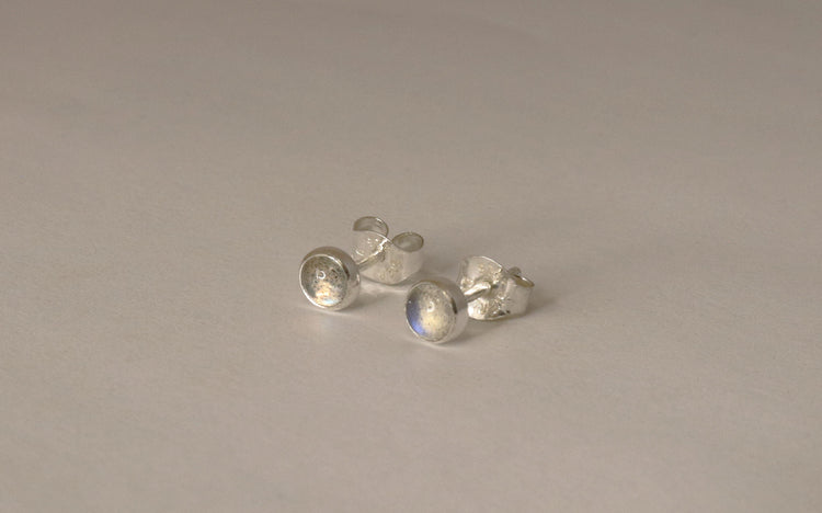 4 mm Labradorite Stone Studs - Sweet November Jewelry