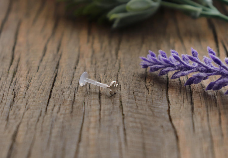 Monstera Leaf Tragus Stud - Sweet November Jewelry