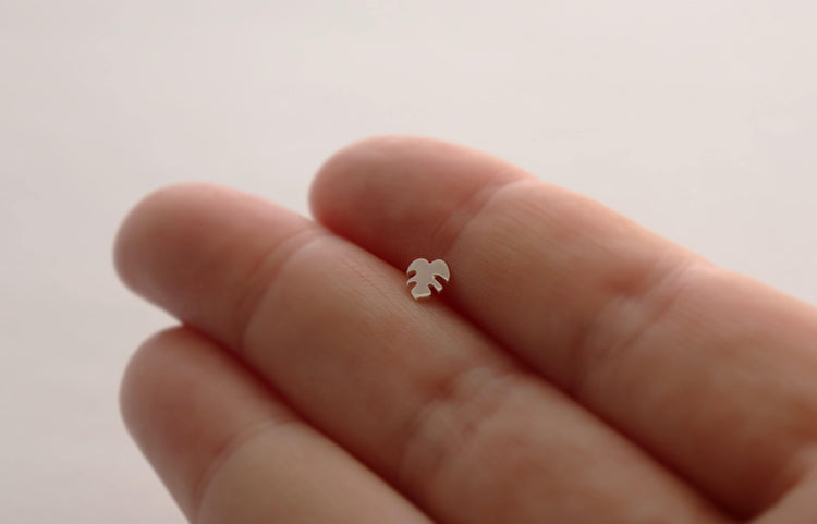 Monstera Leaf Tragus Stud - Sweet November Jewelry