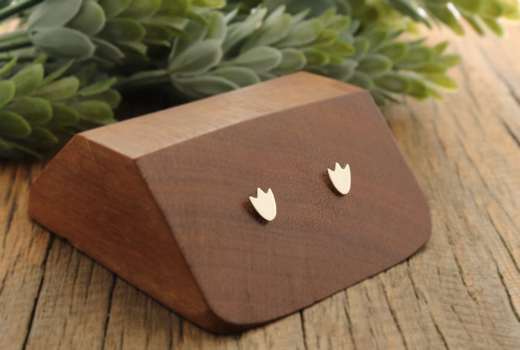 Penguin Feet Studs in Sterling Silver