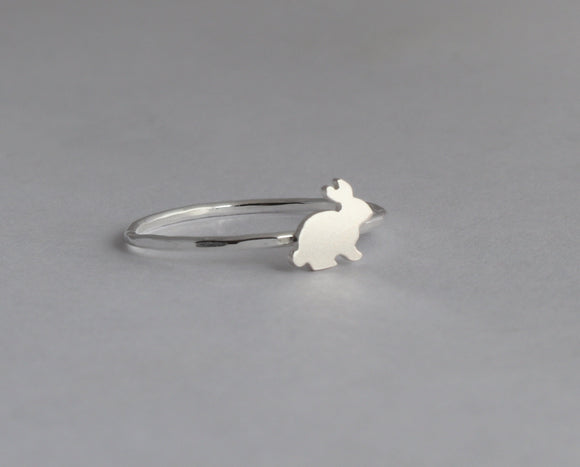 Mini Bunny Ring • Sterling Silver • Rabbit Ring • Easter Gift • Handmade • Bunny Jewelry • Bunny Rabbit Ring • Gift For Her • Size Inclusive