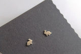 Easter Bunny Stud Earrings • Sterling Silver Handcrafted Bunny Earrings • Easter Gift • Bunny Jewelry • Rabbit Jewelry • Silver Bunny Studs