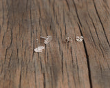 Quirky Palm Studs • Sterling Silver • Handmade • Hand and Palm Earrings • Silver Post Earrings • Sign Language Gift