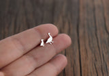 Mum and Baby Duck Earring Set • Mothers Day Gift • Sterling Silver Mismatched Geese Studs • New Mother Gift • Ducklings and Ducks Jewelry