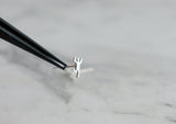 Tiny People Stud Earrings • Sterling Silver • Handmade • Little Person Earrings • Quirky Jewelry • Gift for Sister • Tiny People Jewelry