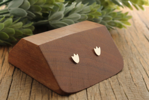 Penguin Feet Stud Earrings • Quirky and Fun Gift • Sterling Silver • Penguin Feet Shaped Post Earrings • Handmade in Australia