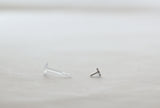 Tiny Ghost Tragus Stud • Sterling Silver 925 • 16 G Cartilage Stud • Ghost Earrings • Handmade Tragus Stud