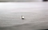 Tiny Ghost Tragus Stud • Sterling Silver 925 • 16 G Cartilage Stud • Ghost Earrings • Handmade Tragus Stud