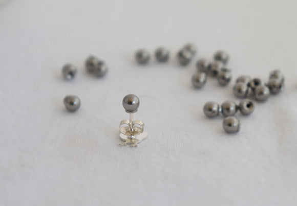 No Poke Converter Earring Backs • 4mm Stainless Steel Ball Backs • Comfort Earring Backs • Sleeper Stud Backs • Hypoallergenic