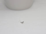 Little Crow Tragus/Cartilage Earring • Sterling Silver • Handmade • Crow Bird Jewelry • 16 Gauge • Bioflex Push Fit Flat Back