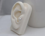 Little Crow Tragus/Cartilage Earring • Sterling Silver • Handmade • Crow Bird Jewelry • 16 Gauge • Bioflex Push Fit Flat Back