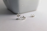 Easter Bunny Stud Earrings • Sterling Silver Handcrafted Bunny Earrings • Easter Gift • Bunny Jewelry • Rabbit Jewelry • Silver Bunny Studs