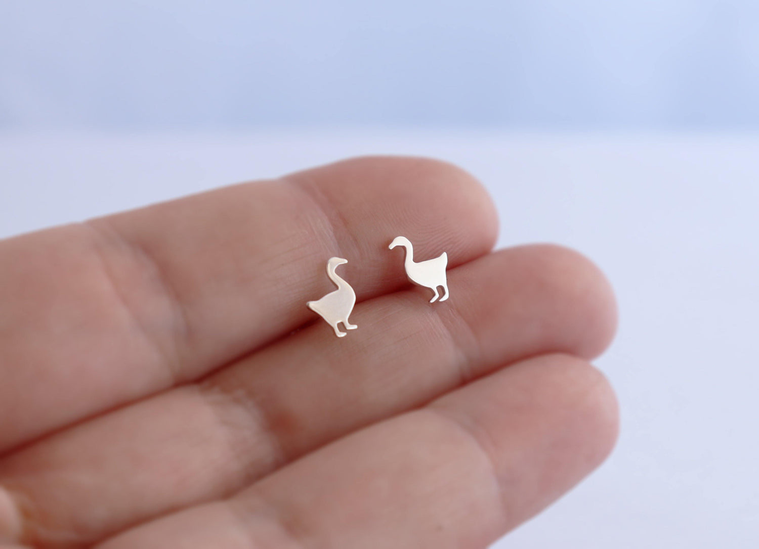 Untitled Goose Game Inspired Silver Stud Earring Set - Sweet November Jewelry