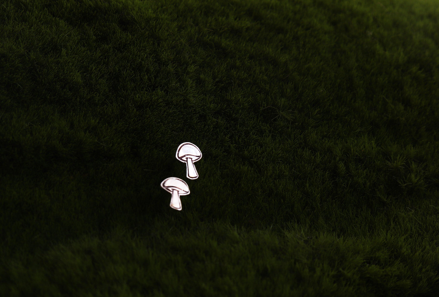 Graphic Mushroom Studs - Sweet November Jewelry