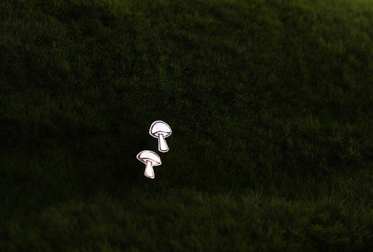 Graphic Mushroom Studs - Sweet November Jewelry
