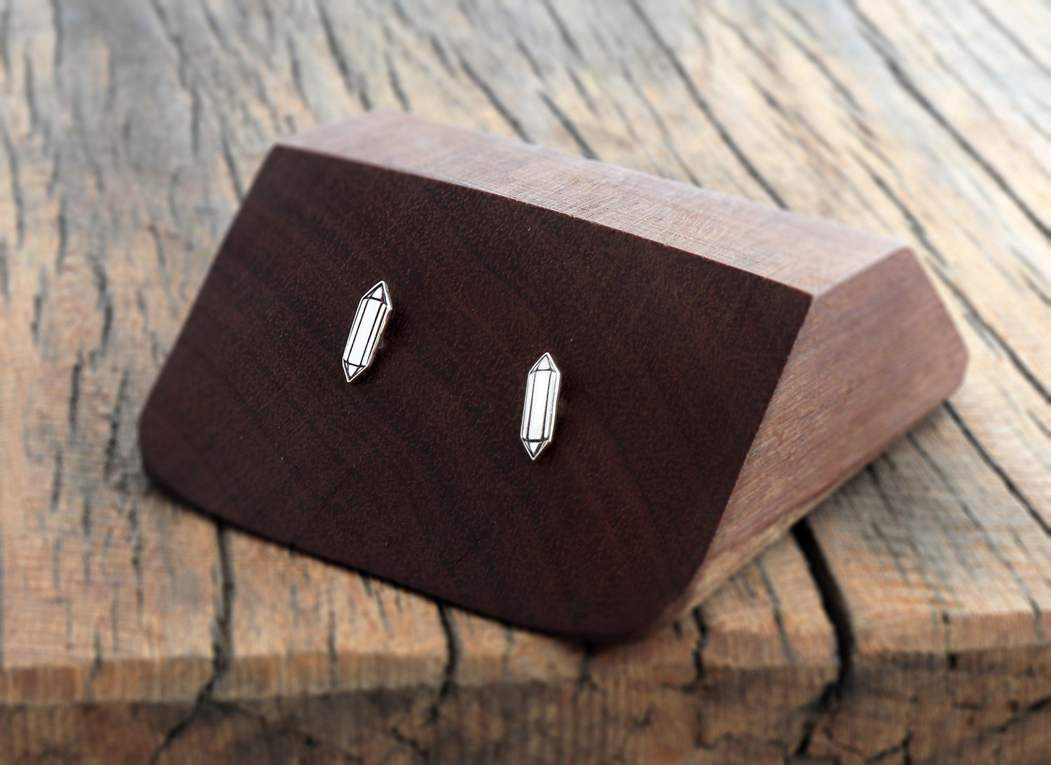 Graphic Crystal Studs - Sweet November Jewelry