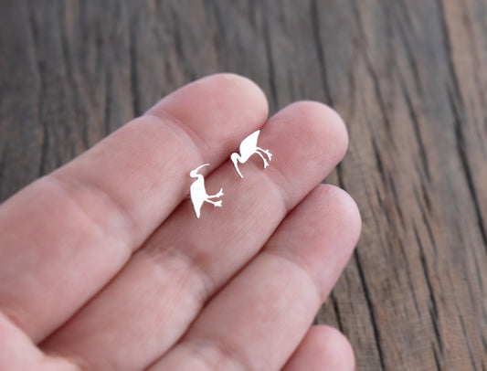 Ibis Earrings in Sterling Silver - Sweet November Jewelry