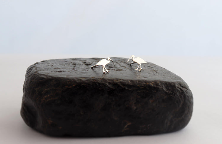 Ibis Earrings in Sterling Silver - Sweet November Jewelry
