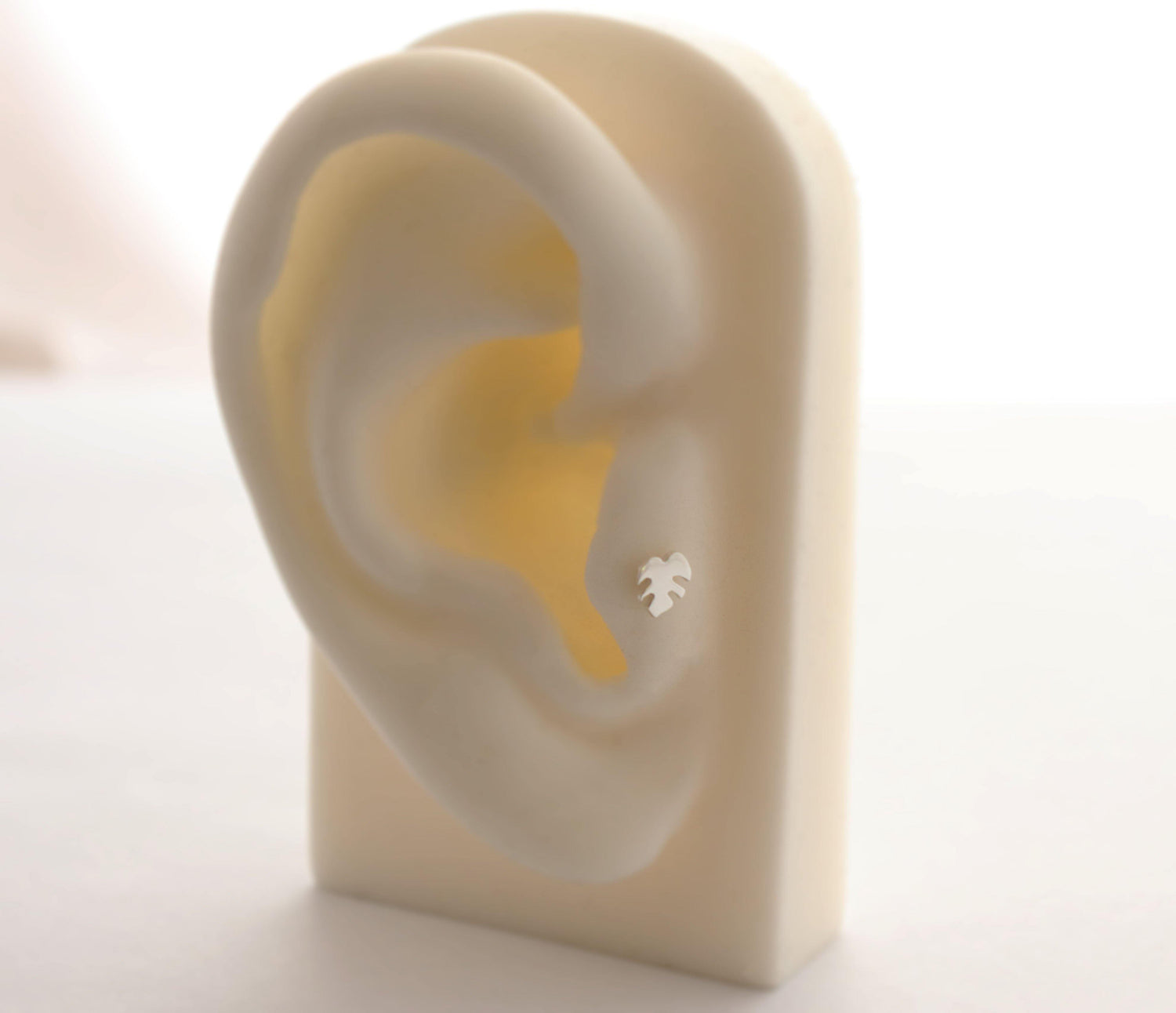 Monstera Leaf Tragus Stud - Sweet November Jewelry