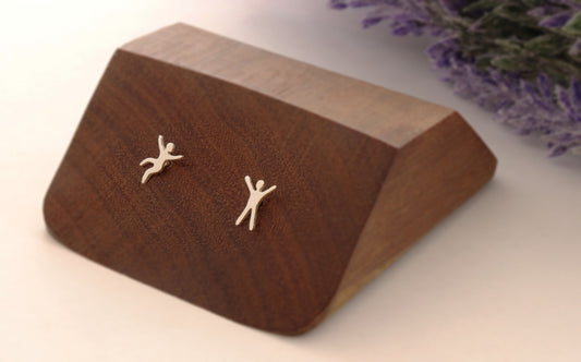 Funny People Sterling Silver Quirky Studs