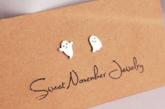 Spooky Ghost Studs - Sweet November Jewelry
