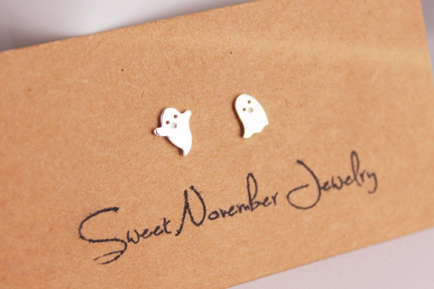 Spooky Ghost Studs - Sweet November Jewelry