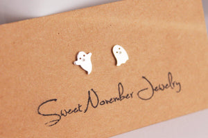 Spooky Ghost Studs - Sweet November Jewelry