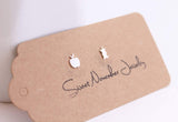 Quirky Apple Studs - Sweet November Jewelry