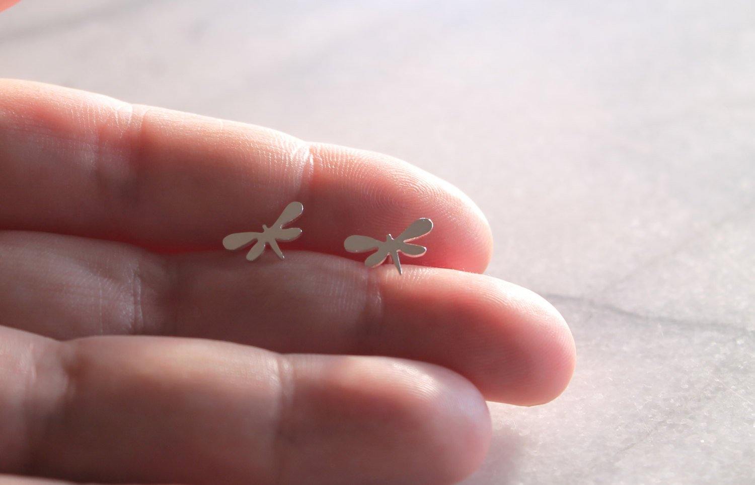 Dragonfly Stud Earrings - Sweet November Jewelry