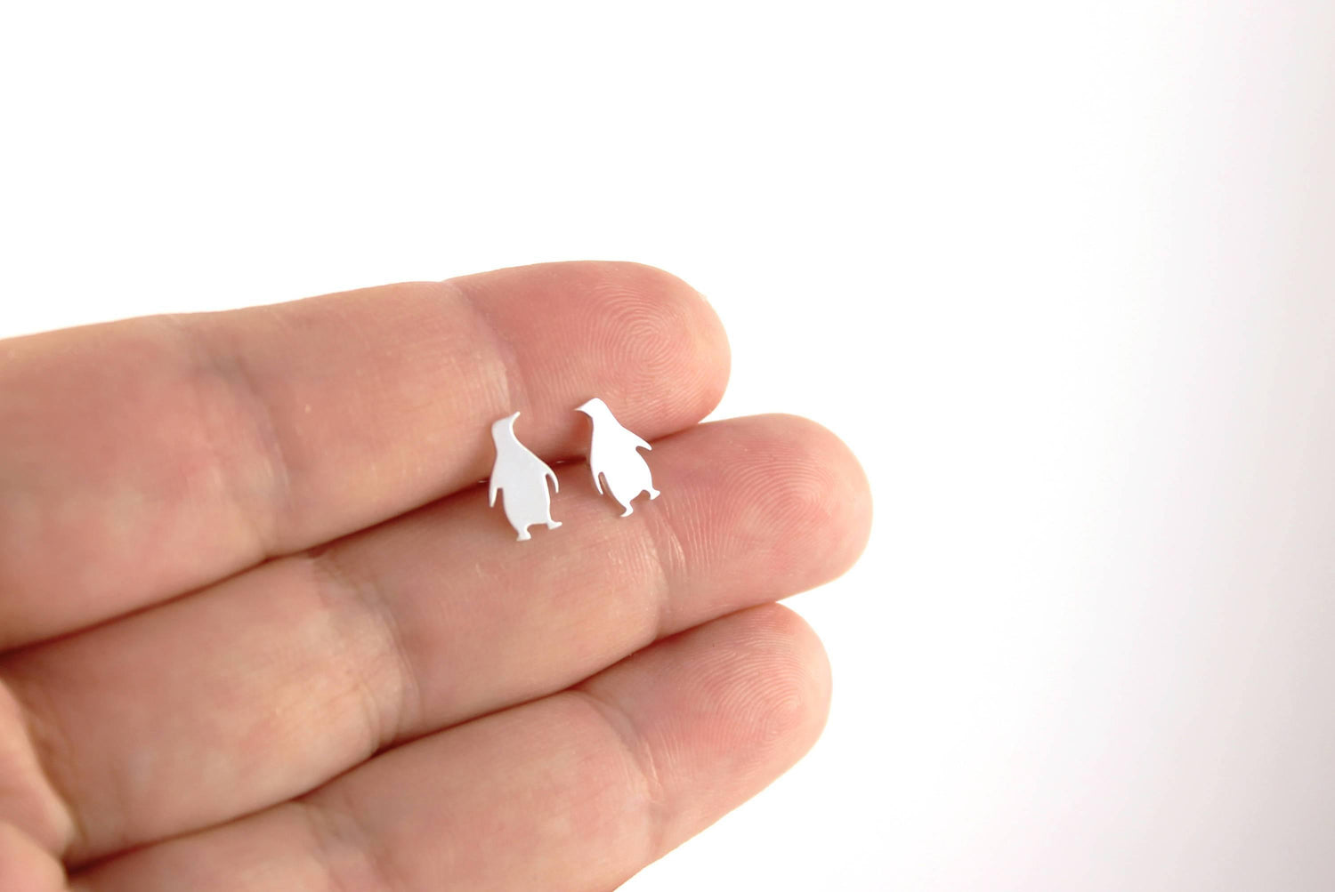 Penguin Stud Earrings - Sweet November Jewelry