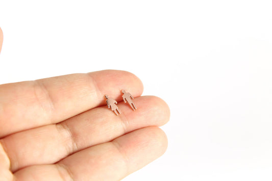 Copper People Studs - Sweet November Jewelry