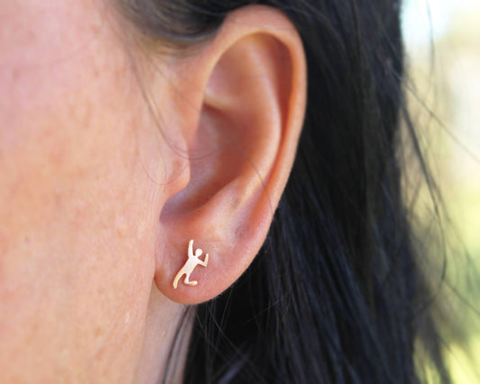 Quirky Copper People Earrings - Sweet November Jewelry