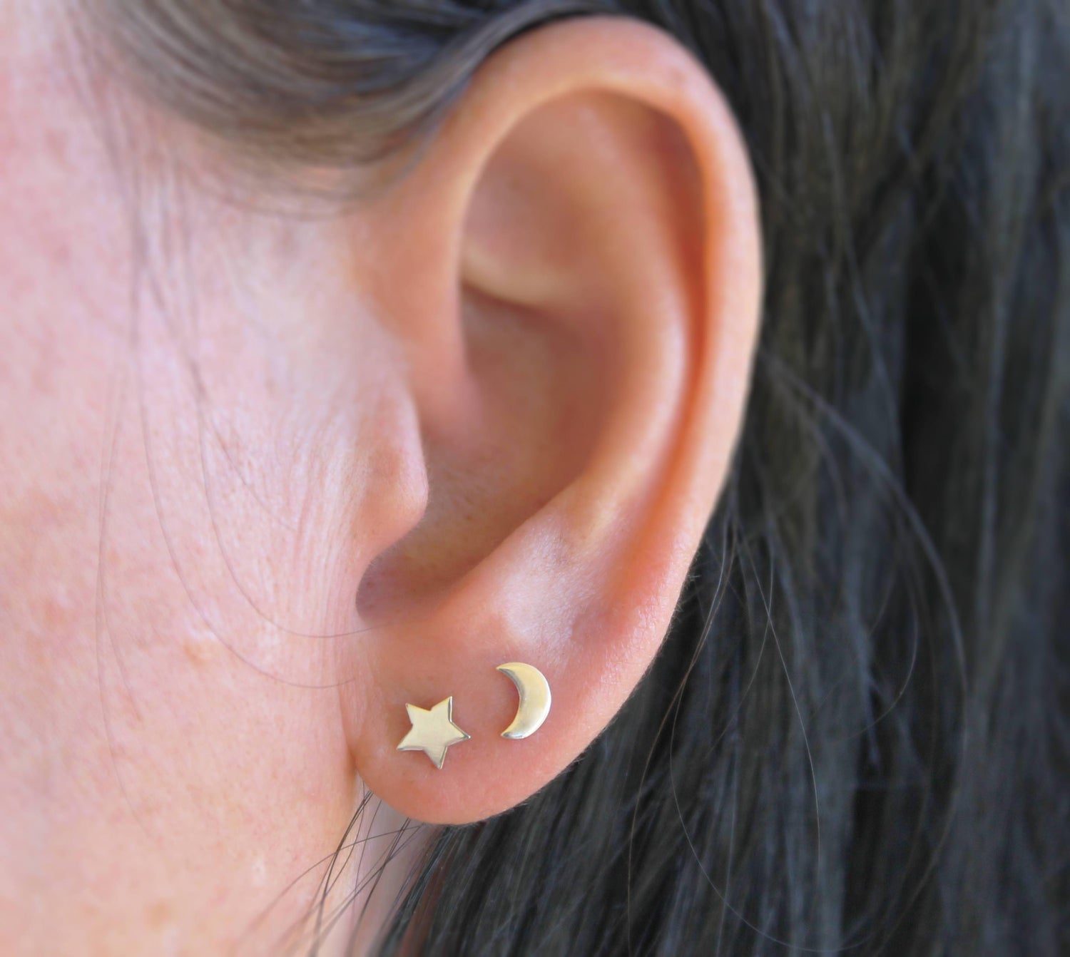 Silver Celestial Studs - Sweet November Jewelry