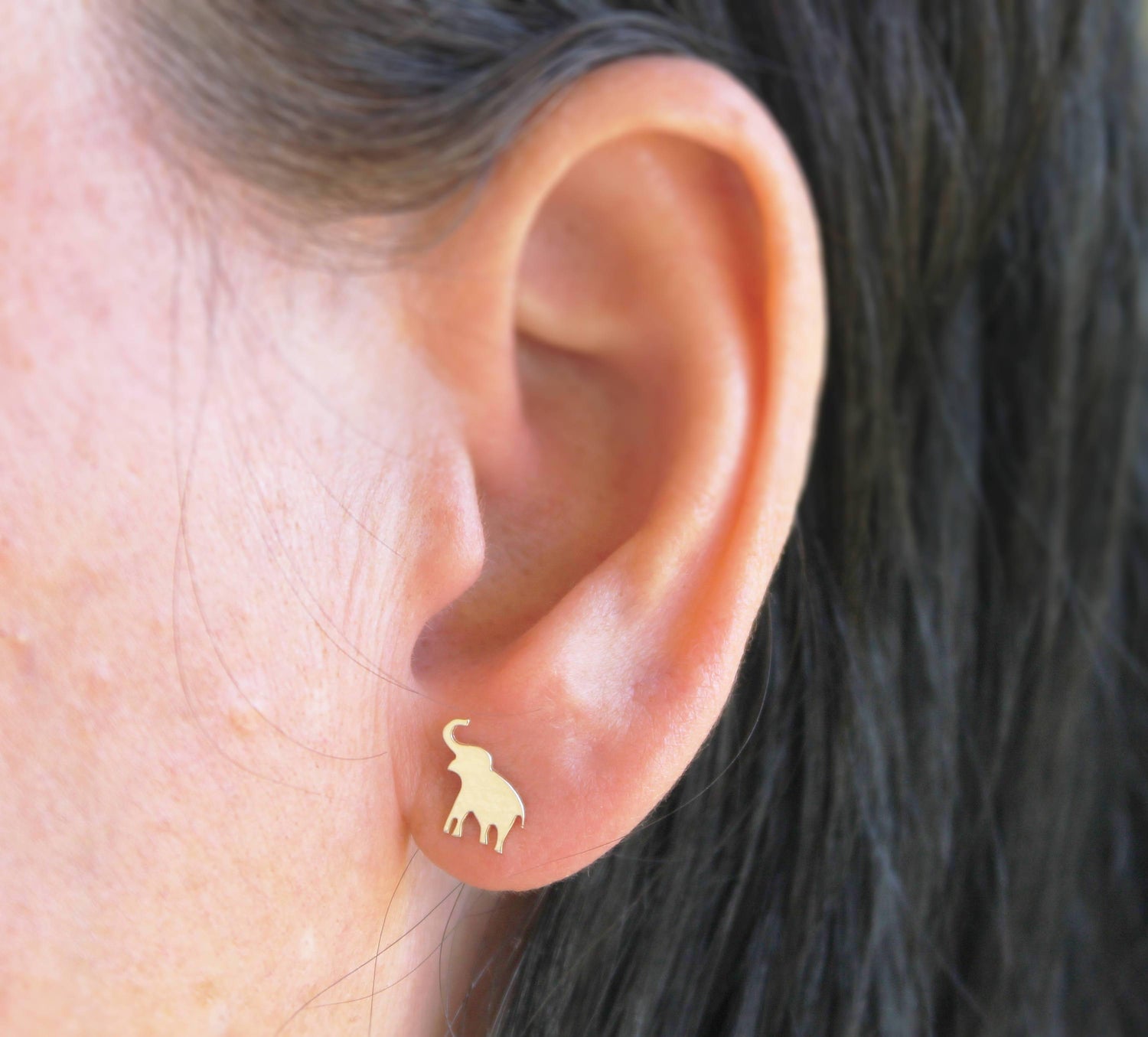 Elephant Stud Earrings - Sweet November Jewelry