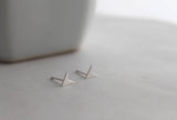 Chevron Triangle Studs - Sweet November Jewelry