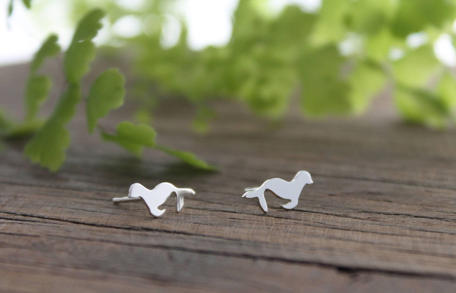 Silver Seal Studs - Sweet November Jewelry
